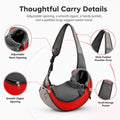 Pet Sling Carrier for Small Dogs Cats, Hands Free Wrap Pet Carrier