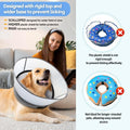 Inflatable Dog Cone Collar,Soft Elizabethan Anti-Lick Pet Recovery Collar