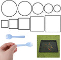 10 PCS Aquarium Floating Plant Barrier, 5 Sizes Fish Feeding Ring Black