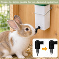 Rabbit Water Bottle 33.8oz, Hanging Small Pet Water Dispenser for Bunny/Guinea Pig