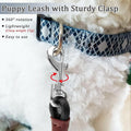 WYuZe 5ft Puppy Leash for Small Dogs, 1/4" Thin Rope Dog Leash with Easy to Use Hook, Lightweight Lead for Cat/Small Pet Walking Training,10 Colors, Black