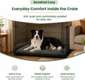 RovePad Cozy Dog Crate Mat, Grey, M