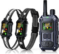 BLACKDOG Military Dog Shock Collar 2 Dogs (5-150lbs) - 4200ft Dog Training Collar with Remote, 4 Training Modes, Flashli