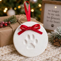 Tiny Ideas Christmas Paw Print Ornament Kit, DIY No Bake No Mess Holiday Keepsake, Dog or Cat Christmas Ornament, Pet Memorial Keepsake