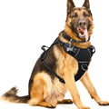 WINSEE Dog/Pet Harnesses No Pull with Dog Collar, Adjustable Reflective Oxford Outdoor Vest, Front/Back Leash Clips for 