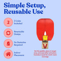 Hueter Toledo The Original Snappy Trainer, 2-Pack - Red Flap Design