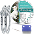 Natural Flea and Tick Collar for Puppies - 12-Month Protection, Safe Pest Control - Waterproof, Strong - Free Flea Comb 