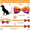 Frienda 32 Pcs Halloween Dog Bow Ties Adjustable Neckties Pumpkin Ghost
