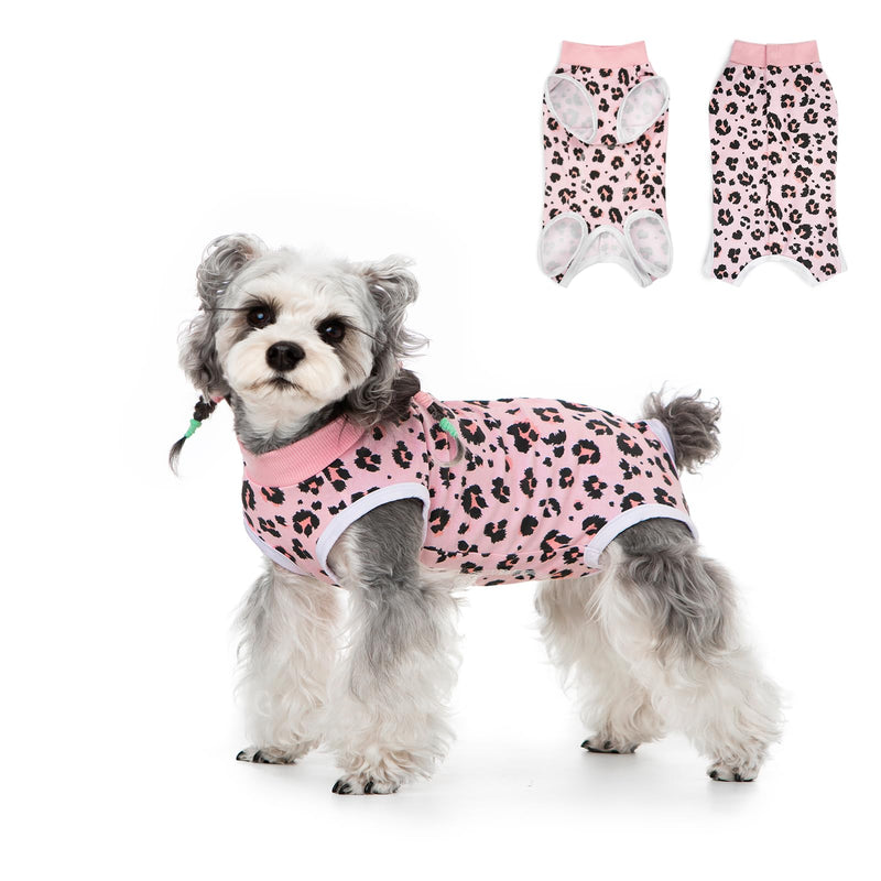 FEimaX Dog Surgery Recovery Suit Female and Male Spay with Pee Hole, Pet Body Suits for Puppy After Spayed, Neuter Surgical Onesie for Small and Medium Dogs Cats, Alternative Bandages E-Collar & Cone