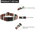 Mercano Adjustable Dog Collar - Special Design Patterns, Soft Nylon Comfortable Durable Pet Collar for Small Medium Large Dogs (S, Tribal Green)