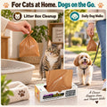 Covfresh Odor-Sealing Cat Poop Bags XS, 220 Count | Durable Unscented Waste Bags for Pet, Diaper, Ostomy & Food Waste Disposal (Brown)