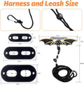 kathson Bearded Dragon Carrier with Harness and Leash Set, Large Reptile Travel Carrier Portable Lizard Backpack Clear S