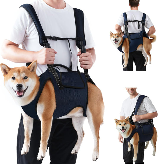 Nasjac Dog Lift Harness Carrier Backpack for Medium Large Dogs
