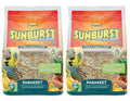 Higgins 2 Pack of Sunburst Gourmet Blend Parakeet Food, 2 Pounds Each, with Protein Egg Food