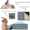 kathson 100 Piece Rabbit Pee Pads,Disposable Pet Pees Pad,Cage Black Carbon Liner,Super Absorbent Leak Proof Cushion Red