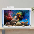72x18 inches Galaxy Aquarium Background Stars Universe Fish Tank Backdrop