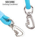 JSXD 5 FT Heavy Duty Dog Training Leash - Double Handle Comfortable Padded Hands Free, Adjustable Crossbody Waist for Sm