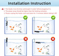HiTauing Aquarium Heater 25W/50W/100W/200W/300W, Adjustable Knob Fish Tank Heater with Digital Thermometer, Submersible 
