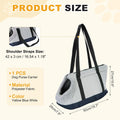 Dog Purse Carrier with Crossbody Strap & Fleece Lining