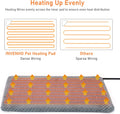 INVENHO Heated Cat Bed, Waterproof Adjustable Temperature Dog Cat Heating Pad with Timer, Indoor Pet Heating Pad for Cat