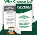Vet's Best Flea & Tick Soft Chews for Dogs, Immune & Itch Support, 60 Count