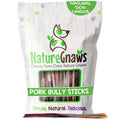 Nature Gnaws Extra Thin Pork Bully Sticks for Small Dogs 5-6" (15 Count) - Long Lasting for Light Chewers and Puppies - Natural Bacon Dog Chew Treats