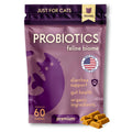 Feline Biome: Premium Cat Probiotic – Gut Health, Diarrhea Relief & Immune Support – Natural & Organic Ingredients – 60 Soft Chews with Real Chicken and Chicken Liver