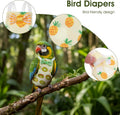 4 Pcs Bird Diaper, Cute Pet Bird Diaper Parrot Nappy