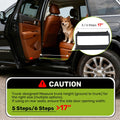 Foldable Dog Car Steps - Upgraded Non-Slip Pet Stairs for Large Dogs, Portable Metal Frame Dog Ramps for High SUV, Truck and Cars, Lightweight Pet Ladder with High Load-Bearing Capacity (5 Steps)