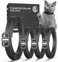 4 Pack Flea and Tick Collar for Cats, Cat Flea Collars with Natural Essential Oils, Adjustable for All Cats & Kittens, B
