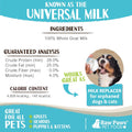 Raw Paws Whole Goat Milk Powder for Dogs and Cats, 7-oz - Made in USA - Powdered Goat Milk Dog Food Topper - Pet Nutritional Supplement to Support Healthy Digestion