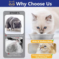 4-Pack 304 Stainless Steel Cat Food Bowls, Non-Slip Basic Dishes