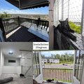 JUNFLYING Cat Balcony Netting, 10x13 FT Durable Anti-Fall Safety Net for Cats