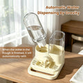 2-in-1 Automatic No Mess Bird Feeder & Gravity Waterer Dispenser for Cage