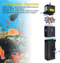 DOMICA 100GPH 5W Internal Aquarium Filter with Aeration System Power Filter for 5 to 15 Gallons Fish Tank, Submersible F