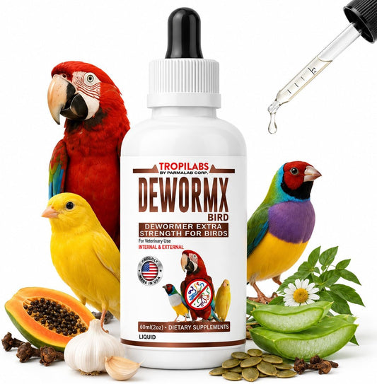 Farmalab Natural Dewormer Internal & External 100 Tabs Poultry - Vitamin for Poultry Rooster Hen Chicken Baby Chick Dove