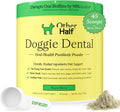 OTHER HALF Doggie Dental Supplement Powder - Dog Breath Freshener & Teeth Cleaning Made Easy - Oral Health Postbiotic fo
