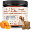 ZEBORA Probiotics for Dogs, Digestive Health, Pumpkin, 120 Soft Chews