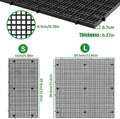 LINLAN 4 Pieces 5.9x11.8in (15X30cm) High-Density Aquarium Grid Plastic, Fish Tank Divider, Egg Crate for DIY Filtration