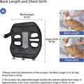 Wakytu Dog Lift Harness for Small Dogs,Dog Backpack Carrier,Adjustable Padded Breathable Straps for Dogs, Disabled, Joint Injuries, Arthritis,M(8.5-17.5LBS)