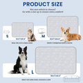 SUPRIY Dog & Cat Cooling Mat with Bandana - Pet Cooling Pad & Pet Scarf Set for Summer(QMAX>0.4) for Pet in Summer, Washable, Non-Toxic(small16.5 x21.6)