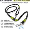Hands Free Dog Leash Crossbody Dog Running Leash Handsfree Pet Rope for Hiking Training Heavy Duty Reflective Pet Walkin