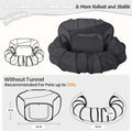X-ZONE PET Portable Cat Play Tunnels, Catio Outdoor Enclosed Tent Playpen with Tunnel, Indoor Enclosure for Cats & Small