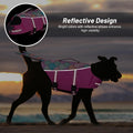 cyeollo Dog Life Jacket Reflective Mermaid Dog Life Vest for Swimming Boating, High Buoyancy Pet Life Preserver Lightweight Small Medium Large Doggie Lifejackets with Front Float, Pink XS