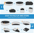 Niubya Foldable Dog Pool, Collapsible Plastic Dog Swimming Pool, 64x12in