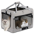 PEGIC Extra Large Cat Carrier for 2 Cats, Portable Soft Sided Large Pet Carrier for Traveling, Indoor and Outdoor Uses, 24"×16"×16" (X-Large)