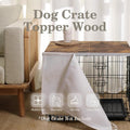 VIE DE AMAN Dog Crate Topper Wood with Tassel Curtain for 24 inch Crate