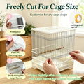 Bird Cage Seed Catcher, Breathable Cuttable Bird Cage Net Mesh for Cages