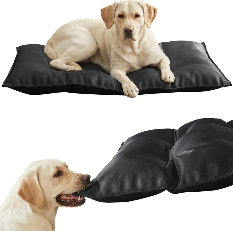 Chew Proof Dog Bed Crate Pad for Aggressive Chewers, 28