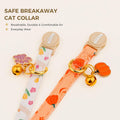 2 Pack Cotton Cat Collar Cute Kitten Collar White Puppy and Orange Pumpkin
